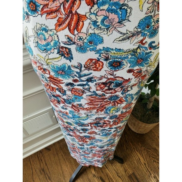 Annabelle Women's Multicolor Rayon Short Sleeve Deep V-Neck Maxi Dress Size S - Picture 4 of 12